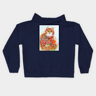 Heart cat Kids Hoodie